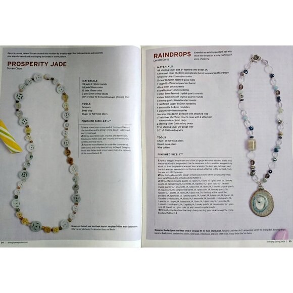 Stringing Magazine Spring 2009 70 Ideas For Making Fresh Spring Jewelry - Picture 7 of 16